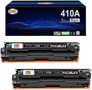 410A Black Toner Replacement for HP 410A CF410A M477fnw M477fdw M452dn | Compatible for HP Color Pro MFP M477fnw,M477fdw M452dn,Color Laser Pro M477 M452 Printer ink (2 Black) 410A Black Toner Replacement for HP 410A CF410A M477fnw M477fdw M452dn | Compatible for HP Color Pro MFP M477fnw,M477fdw M452dn,Color Laser Pro M477 M452 Printer ink (2 Black)