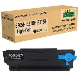 B310 B315 B305 Black High-Yield 006R04377 Toner Cartridge 8000 Pages | Compatible with Xerox B305 B310 B315 Printers Replaces for 006R04376 006R04377 006R04378 Toner with Chip B310 B315 B305 Black High-Yield 006R04377 Toner Cartridge 8000 Pages | Compatible with Xerox B305 B310 B315 Printers Replaces for 006R04376 006R04377 006R04378 Toner with Chip