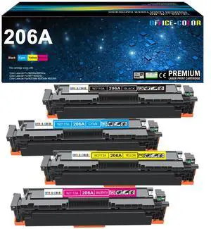 206A Toner Cartridges 4 Pack Works with HP 206A M283fdw M283cdw M255dw | Compatible for HP Color Laserjet Pro MFP M283fdw,MFP M283cdw,M255dw,M255nw,M255,M282nw,M282,M283 Printers 206A Toner Cartridges 4 Pack Works with HP 206A M283fdw M283cdw M255dw | Compatible for HP Color Laserjet Pro MFP M283fdw,MFP M283cdw,M255dw,M255nw,M255,M282nw,M282,M283 Printers