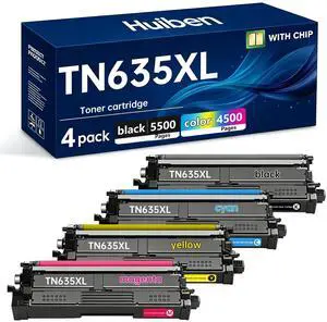 TN635XL Toner Cartridges TN 635XL HL-L8430CDW MFC-L8930CDW toner, 4 Pack | Compatible with Brother TN635 TN-635XL HL-L8430CDWT HL-L8570CDW MFC-L8730CDW MFC-L8970CDW MFC-EX575 Printers,High Capacity TN635XL Toner Cartridges TN 635XL HL-L8430CDW MFC-L8930CDW toner, 4 Pack | Compatible with Brother TN635 TN-635XL HL-L8430CDWT HL-L8570CDW MFC-L8730CDW MFC-L8970CDW MFC-EX575 Printers,High Capacity
