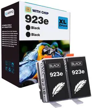 923e 923XL Black Replacement for HP 923 Black Ink Cartridgs for HP Printers OfficeJet Pro 8130e 8135e 8025e 8138e 8139e 8130 Series Office Jet 8122e 8120 Series Printer (2 Pack 923 XL K) 923e 923XL Black Replacement for HP 923 Black Ink Cartridgs for HP Printers OfficeJet Pro 8130e 8135e 8025e 8138e 8139e 8130 Series Office Jet 8122e 8120 Series Printer (2 Pack 923 XL K)