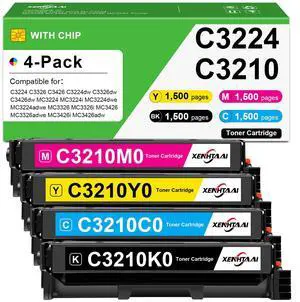 MC3326 MC3224 Toner Cartridges (with Chip) 4 Pack Compatible for Lexmark MC3224 Toner Cartridges C3210K0 C3210M0 C3210Y0 C3210C0 Work for C3224 C3326 C3426 MC3224 MC3326 MC3426 Printers MC3326 MC3224 Toner Cartridges (with Chip) 4 Pack Compatible for Lexmark MC3224 Toner Cartridges C3210K0 C3210M0 C3210Y0 C3210C0 Work for C3224 C3326 C3426 MC3224 MC3326 MC3426 Printers