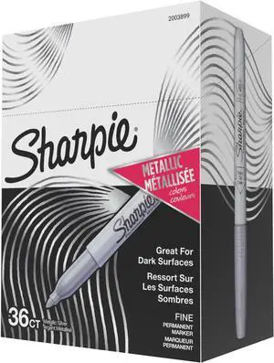 Metallic Permanent Markers,Fine Point,Metallic Silver,36 Count (Pack of 6) Metallic Permanent Markers,Fine Point,Metallic Silver,36 Count (Pack of 6)