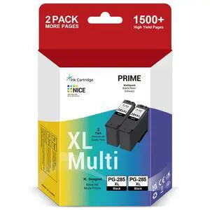 1500 Pages High Yield PG-285XL 285 285XL Ink Cartridge Black Replacement for Canon 285 Black Ink Compatible with Canon Pixma TR7820, TS7720, TS7722 Inkjet Printer (2 Black, 2 Pack) 1500 Pages High Yield PG-285XL 285 285XL Ink Cartridge Black Replacement for Canon 285 Black Ink Compatible with Canon Pixma TR7820, TS7720, TS7722 Inkjet Printer (2 Black, 2 Pack)