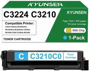 C3210C0 C3426 MC3326 Toner Cartridge Compatible for Lexmark C3210C0 Cyan Toner Cartridge for C3224 MC3224 C3326 MC3326 C3426 MC3426 Laser Printers 1,500 Pages (Cyan, 1-Pack) C3210C0 C3426 MC3326 Toner Cartridge Compatible for Lexmark C3210C0 Cyan Toner Cartridge for C3224 MC3224 C3326 MC3326 C3426 MC3426 Laser Printers 1,500 Pages (Cyan, 1-Pack)