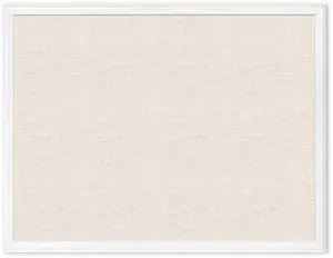 Farmhouse Linen Bulletin Board, 40" x 30", White Wood Style Frame, Industrial Grade Pinning Surface Farmhouse Linen Bulletin Board, 40" x 30", White Wood Style Frame, Industrial Grade Pinning Surface