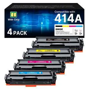 414A Toner Cartridges 4 Pack Replacement for HP 414A 414X Toner M479fdw | Compatible for HP Color LaserJet Pro MFP M479fdw Toner, Pro M454dw M454dn M480f M455dn Series PrinterW2020A 414A Toner Cartridges 4 Pack Replacement for HP 414A 414X Toner M479fdw | Compatible for HP Color LaserJet Pro MFP M479fdw Toner, Pro M454dw M454dn M480f M455dn Series PrinterW2020A