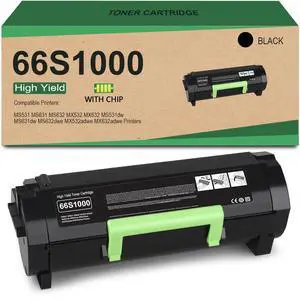 66S1000 Toner Cartridge Compatible with Lexmark 66S1000 Black Toner | Replacement for Lexmark MS531 MS631 MS632 MX532 MX632 MS531dw MS631dw MS632dwe MX532adwe MX632adwe Printers 66S1000 Toner Cartridge Compatible with Lexmark 66S1000 Black Toner | Replacement for Lexmark MS531 MS631 MS632 MX532 MX632 MS531dw MS631dw MS632dwe MX532adwe MX632adwe Printers
