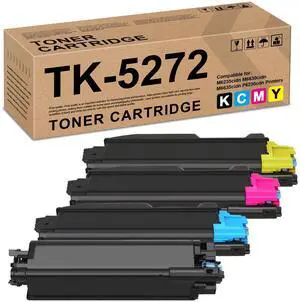 TK5272 Toner Cartridges with Chip High-Yield | Replacement for Kyocera TK-5272 TK5272K TK-5272K Toner for ECOSYS M6235cidn M6630cidn M6635cidn P6230cdn Printers4packs TK5272 Toner Cartridges with Chip High-Yield | Replacement for Kyocera TK-5272 TK5272K TK-5272K Toner for ECOSYS M6235cidn M6630cidn M6635cidn P6230cdn Printers4packs