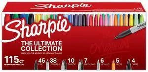 Permanent Markers, Ultimate Collection, Fine and Ultra Fine Points, Assorted Colors, 115 Count - Classroom, Large Pack, Office Supplies Permanent Markers, Ultimate Collection, Fine and Ultra Fine Points, Assorted Colors, 115 Count - Classroom, Large Pack, Office Supplies