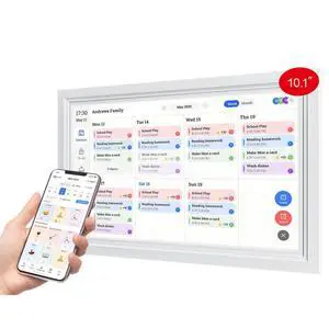 Digital Calendar 10.1-Inch Electronic Calendar Wall Touch Screen | IPS Touch Screen HD Display for Family Schedules,Auto-Sync with Family Schedule, Chore,Meal Planner, Wall/Desk Mount Digital Calendar 10.1-Inch Electronic Calendar Wall Touch Screen | IPS Touch Screen HD Display for Family Schedules,Auto-Sync with Family Schedule, Chore,Meal Planner, Wall/Desk Mount