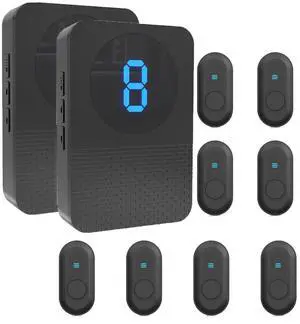 Caregiver Pager Wireless Call Button System Call Bell Alert Button Wireless Calling System for Elderly at Home/Deaf Eldrely/Clinic/Medical Institution/Nursing Home (CC22WH 8-2) Caregiver Pager Wireless Call Button System Call Bell Alert Button Wireless Calling System for Elderly at Home/Deaf Eldrely/Clinic/Medical Institution/Nursing Home (CC22WH 8-2)