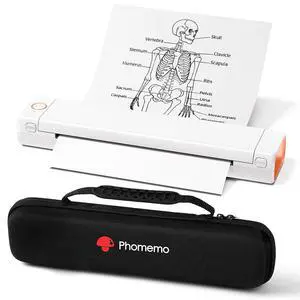 Inkless Portable Printer for Travel - Wireless Thermal Printer Compatible with Phone & Laptop, Bluetooth Printers Supports 8.5" X 11" Letter Thermal Paper, Come with Carry Case Inkless Portable Printer for Travel - Wireless Thermal Printer Compatible with Phone & Laptop, Bluetooth Printers Supports 8.5" X 11" Letter Thermal Paper, Come with Carry Case
