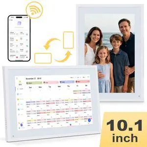 10.1" Smart Digital Calendar for Desk, WiFi Cloud Sync Family Shared Planner with Touchscreen, Electronic Tabletop Schedule Display for Home Office, Kitchen & Nightstand 10.1" Smart Digital Calendar for Desk, WiFi Cloud Sync Family Shared Planner with Touchscreen, Electronic Tabletop Schedule Display for Home Office, Kitchen & Nightstand