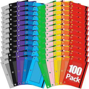 100 Pcs Pencil Pouch for 3 Ring Binder, Bulk Pencil Case Pouch with Clear Window, Pencil Bags with Smooth Zipper, Pencil Pouch for School Office Classroom Supplies(10 Color) 100 Pcs Pencil Pouch for 3 Ring Binder, Bulk Pencil Case Pouch with Clear Window, Pencil Bags with Smooth Zipper, Pencil Pouch for School Office Classroom Supplies(10 Color)
