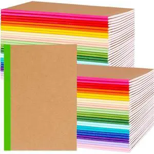 100 Pack A5 Lined Kraft Notebook Journals 8.3x5.5 InTravel Journals Notebooks BulkSubject Notebooks 30 Sheets 60 Pages for Writing School Office Supplies (Multicolor Lined-100 Pack) 100 Pack A5 Lined Kraft Notebook Journals 8.3x5.5 InTravel Journals Notebooks BulkSubject Notebooks 30 Sheets 60 Pages for Writing School Office Supplies (Multicolor Lined-100 Pack)