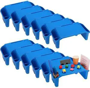 12 Pcs Kids Lap Desk Bulk Tray Lap Table Bed Table Plastic Desk with Extra Storage Space Activities Children Portable for Kids Students Work Study School Classroom(Blue) 12 Pcs Kids Lap Desk Bulk Tray Lap Table Bed Table Plastic Desk with Extra Storage Space Activities Children Portable for Kids Students Work Study School Classroom(Blue)