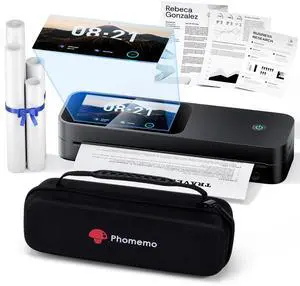 M85 Portable Printers Wireless for Travel with Upgraded Touchscreen, Thermal Wireless Inkless Bluetooth Printer, Supports 8.5"x11"US Letter/A4, Compatible with iOS, Android, Windows, Mac M85 Portable Printers Wireless for Travel with Upgraded Touchscreen, Thermal Wireless Inkless Bluetooth Printer, Supports 8.5"x11"US Letter/A4, Compatible with iOS, Android, Windows, Mac