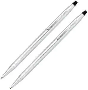 Classic Century Lustrous Chrome Pen and Pencil Set - 350105 Classic Century Lustrous Chrome Pen and Pencil Set - 350105