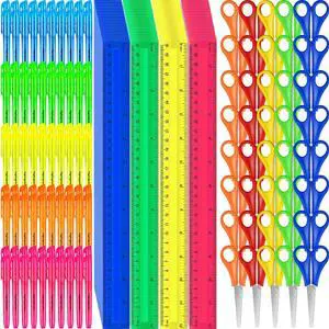 300 Pcs Back to School Supplies Kit, Include 100 Pcs 12 Inch Plastic Rulers 100 Pcs Assorted Colors Highlighters 100 Pcs Student Scissors for Kids Classroom Charity Donation Supplies (300) 300 Pcs Back to School Supplies Kit, Include 100 Pcs 12 Inch Plastic Rulers 100 Pcs Assorted Colors Highlighters 100 Pcs Student Scissors for Kids Classroom Charity Donation Supplies (300)
