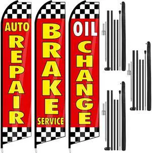 3 Pack Auto Repair Feather Flag -12 ft Advertising Flags for Business with Pole Kit Automotive Service Brake Oil Change Banner Feather Signs Set for Auto Repair Shop Supplies 3 Pack Auto Repair Feather Flag -12 ft Advertising Flags for Business with Pole Kit Automotive Service Brake Oil Change Banner Feather Signs Set for Auto Repair Shop Supplies
