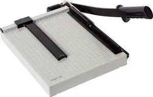 12e Vantage Paper Trimmer, 12" Cut Length, 15 Sheet, Automatic Clamp, Adjustable Guide, Metal Base with 1/2" Gridlines, Guillotine Paper Cutter 12e Vantage Paper Trimmer, 12" Cut Length, 15 Sheet, Automatic Clamp, Adjustable Guide, Metal Base with 1/2" Gridlines, Guillotine Paper Cutter