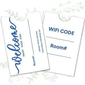 5000 Pack Hotel Key Card Envelopes Sleeves Bulk Delicate Printed Welcome Enjoy Your Stay Gift Card Holders Envelope Sleeve for Business Office, 2.4 x 3.5 Inch(Classic) 5000 Pack Hotel Key Card Envelopes Sleeves Bulk Delicate Printed Welcome Enjoy Your Stay Gift Card Holders Envelope Sleeve for Business Office, 2.4 x 3.5 Inch(Classic)