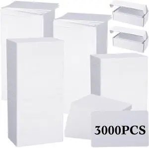 3000 Pcs Cr80 30 Mil PVC Cards Quality Blank Plastic ID Credit Cards | PVC Cards Bulk, White Plastic Badge Business Cards Pack 3000 Pcs Cr80 30 Mil PVC Cards Quality Blank Plastic ID Credit Cards | PVC Cards Bulk, White Plastic Badge Business Cards Pack