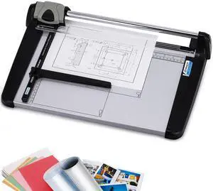 Rotary Paper Trimmer, 15 Sheets Heavy Duty Paper Trimmer, 360mm(14.17") Cutting Length, Commercial Grade Rotary Paper Cutter for Home/Office/School, Black & Silver Rotary Paper Trimmer, 15 Sheets Heavy Duty Paper Trimmer, 360mm(14.17") Cutting Length, Commercial Grade Rotary Paper Cutter for Home/Office/School, Black & Silver