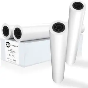 Plotter Paper 36 x 150, CAD Paper Rolls, 20 lb. Bond Paper on 2" Core for CAD Printing on Wide Format Ink Jet Printers, 4 Rolls per Box. Premium Quality Plotter Paper 36 x 150, CAD Paper Rolls, 20 lb. Bond Paper on 2" Core for CAD Printing on Wide Format Ink Jet Printers, 4 Rolls per Box. Premium Quality