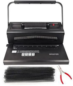 Spiral Coil Binding Machine with 100 Pack 3/8"(10mm) Coils & Pliers | 4:1 Pitch, 20 Sheet Punch Capacity, Quick Electric Coil Insert, 46 Disengaging Pins, Adjustable Margin,Fit Letter Size/A4/A5 Spiral Coil Binding Machine with 100 Pack 3/8"(10mm) Coils & Pliers | 4:1 Pitch, 20 Sheet Punch Capacity, Quick Electric Coil Insert, 46 Disengaging Pins, Adjustable Margin,Fit Letter Size/A4/A5