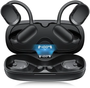Open Ear Headphones, Open Ear Earbuds, IPX7 Waterproof, Bluetooth 5.3 True Wireless Sports Over Ear Earbuds with Earhooks, Built-in Mic, Crystal-Clear Calls for Running Workout Cycling Driving (Black) Open Ear Headphones, Open Ear Earbuds, IPX7 Waterproof, Bluetooth 5.3 True Wireless Sports Over Ear Earbuds with Earhooks, Built-in Mic, Crystal-Clear Calls for Running Workout Cycling Driving (Black)