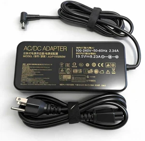 180W 19.5V 9.23A AC Laptop Charger Fit for ASUS Rog G750JM G751JM G750JS Compatible with ADP-180MB F 5.5×2.5mm DC tip,for G75VW G75VX GL502VT G750JW G750JM G750JX G751JL FX502VM FX702VM laptop 180W 19.5V 9.23A AC Laptop Charger Fit for ASUS Rog G750JM G751JM G750JS Compatible with ADP-180MB F 5.5×2.5mm DC tip,for G75VW G75VX GL502VT G750JW G750JM G750JX G751JL FX502VM FX702VM laptop