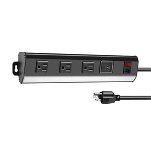 Under Cabinet Power Strip with Light, 3 Outlets, PD20W USB-C, Black 12.5in, Aluminum Housing, Type-C Fast Charging, Plug-in Under Counter Lighting, 3000K/6000K Switch, for Kitchen Workbench Under Cabinet Power Strip with Light, 3 Outlets, PD20W USB-C, Black 12.5in, Aluminum Housing, Type-C Fast Charging, Plug-in Under Counter Lighting, 3000K/6000K Switch, for Kitchen Workbench
