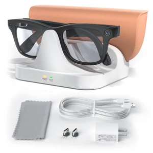 2-in-1 Magnetic Charging Dock with 15W Adapter for Ray-Ban Meta Smart Glasses, Charger Station with LED Indicator for Wayfarer/Skyler/Scribe/Blayzer Optics (Not for Headliner/Oakely HSTN) 2-in-1 Magnetic Charging Dock with 15W Adapter for Ray-Ban Meta Smart Glasses, Charger Station with LED Indicator for Wayfarer/Skyler/Scribe/Blayzer Optics (Not for Headliner/Oakely HSTN)