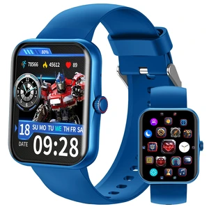 Fitness Tracker Smartwatch, Kids Smartwatch IP68, Blue Smartwatch for Kids 1.83-inch HD, Voice Calls, Sleep Calories Sports Mode, Pedometer Bluetooth Music Message Notifications Fitness Tracker Smartwatch, Kids Smartwatch IP68, Blue Smartwatch for Kids 1.83-inch HD, Voice Calls, Sleep Calories Sports Mode, Pedometer Bluetooth Music Message Notifications