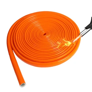 Silicone Wire Heat Shield Sleeve for Automotive, 3/16" I.D. x10FT, Orange Fireproof silicone fiberglass, high temperature wire heat shield sleeve for automotive electroheat component and hose Silicone Wire Heat Shield Sleeve for Automotive, 3/16" I.D. x10FT, Orange Fireproof silicone fiberglass, high temperature wire heat shield sleeve for automotive electroheat component and hose