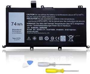 357F9 Laptop Battery for Dell Inspiron 15 7000 Gaming 15 7559 i7559 7557 i7557 5577 7567 5576 7566 i7559-5012GRY i5577-7342blk-pus INS15PD Series P65F P65F001 P57F 71JF4 071JF4 0GFJ6(11.1V/74Wh) 357F9 Laptop Battery for Dell Inspiron 15 7000 Gaming 15 7559 i7559 7557 i7557 5577 7567 5576 7566 i7559-5012GRY i5577-7342blk-pus INS15PD Series P65F P65F001 P57F 71JF4 071JF4 0GFJ6(11.1V/74Wh)