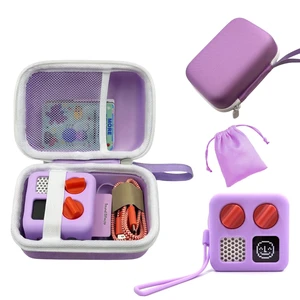 Hard Carrying Case and Silicone Cover for Yoto Mini, Protective Travel Carrier for Kids and Adventure Jacket with Card Pouch 3 in 1 Accessories Set for Yoto Mini Player, Lavender Hard Carrying Case and Silicone Cover for Yoto Mini, Protective Travel Carrier for Kids and Adventure Jacket with Card Pouch 3 in 1 Accessories Set for Yoto Mini Player, Lavender