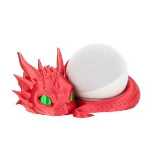 Dragon Stand for Echo Dot 4th/5th Gen, 3D Printed Dragon Echo Desktop Speakers, Holder for Echo Dot 5th Gen Echo Dot 4th Gen, Made in USA (Red) Dragon Stand for Echo Dot 4th/5th Gen, 3D Printed Dragon Echo Desktop Speakers, Holder for Echo Dot 5th Gen Echo Dot 4th Gen, Made in USA (Red)