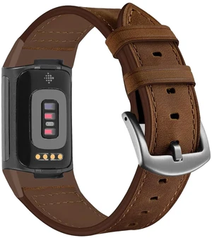 Genuine Leather Bands Compatible for Fitbit Charge 6/ Charge 5 Bands, Classic Replacement Wristbands Straps for Women Men Genuine Leather Bands Compatible for Fitbit Charge 6/ Charge 5 Bands, Classic Replacement Wristbands Straps for Women Men