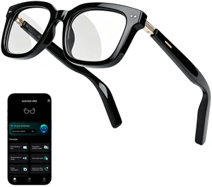 AI Smart Glasses for Women Men with ChatGPT, Real-Time Translation AI Assistant, Bluetooth, Music & Hands-Free Calls, Photochromic Lenses, UV & Blue Light Protection AI Smart Glasses for Women Men with ChatGPT, Real-Time Translation AI Assistant, Bluetooth, Music & Hands-Free Calls, Photochromic Lenses, UV & Blue Light Protection