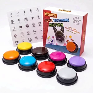 8 Color Voice Recording Button, Dog Buttons for Communication Pet Training Buzzer, 30 Second Record & Playback, Funny Gift for Study Office Home wtih Whire and Coffee 8 Color Voice Recording Button, Dog Buttons for Communication Pet Training Buzzer, 30 Second Record & Playback, Funny Gift for Study Office Home wtih Whire and Coffee