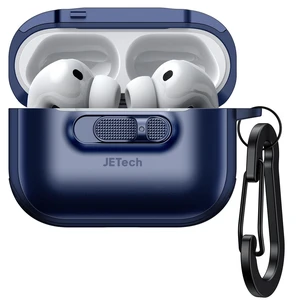 Slide-Lock Magnetic Case for AirPods Pro 3, Blue Cover Compatible with MagSafe, Keychain Included, Powerful Drop Protection, Front LED Visible Slide-Lock Magnetic Case for AirPods Pro 3, Blue Cover Compatible with MagSafe, Keychain Included, Powerful Drop Protection, Front LED Visible
