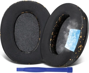 Cooling Gel Earpads Cushions Replacement for Sony WH-XB910 XB910N Extra Bass Noise Cancelling Headphones, for Sony WHXB910N Wireless Headset, Ear Pads with Noise Isolation Foam - Black Gold Cooling Gel Earpads Cushions Replacement for Sony WH-XB910 XB910N Extra Bass Noise Cancelling Headphones, for Sony WHXB910N Wireless Headset, Ear Pads with Noise Isolation Foam - Black Gold