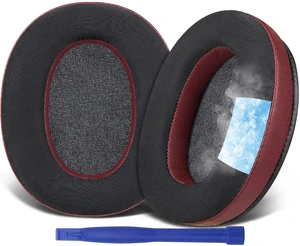 Cooling Gel Earpads Cushions Replacement for Sony WH-XB910 XB910N Extra Bass Noise Cancelling Headphones, for Sony WHXB910N Wireless Headset, Ear Pads with Noise Isolation Foam - Burgundy Cooling Gel Earpads Cushions Replacement for Sony WH-XB910 XB910N Extra Bass Noise Cancelling Headphones, for Sony WHXB910N Wireless Headset, Ear Pads with Noise Isolation Foam - Burgundy