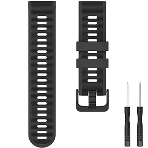 Waterproof Band Compatible with Forerunner 945/935 Watch Band Soft Silicone Breathable Sports Adjustable Replacement Wristbands for Women Men, Black Waterproof Band Compatible with Forerunner 945/935 Watch Band Soft Silicone Breathable Sports Adjustable Replacement Wristbands for Women Men, Black