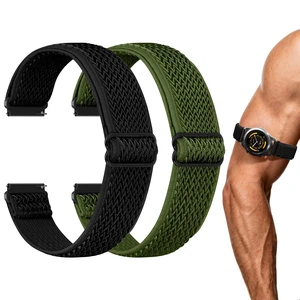 2 Pack Elastic Ankle/Arm Watch Bands Compatible with Garmin Venu 4 45mm/Venu 3 45mm/Venu 2/Vivoactive 4, Garmin Forerunner 570 47mm/265/255/255 Music, 22mm Sport Nylon Replacement Strap for Samsung 2 Pack Elastic Ankle/Arm Watch Bands Compatible with Garmin Venu 4 45mm/Venu 3 45mm/Venu 2/Vivoactive 4, Garmin Forerunner 570 47mm/265/255/255 Music, 22mm Sport Nylon Replacement Strap for Samsung