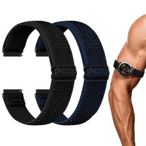 2 Pack Elastic Ankle/Arm Watch Bands Compatible with Garmin Venu 4 45mm/Venu 3 45mm/Venu 2/Vivoactive 4, Garmin Forerunner 570 47mm/265/255/255 Music, 22mm Sport Nylon Replacement Strap for Samsung 2 Pack Elastic Ankle/Arm Watch Bands Compatible with Garmin Venu 4 45mm/Venu 3 45mm/Venu 2/Vivoactive 4, Garmin Forerunner 570 47mm/265/255/255 Music, 22mm Sport Nylon Replacement Strap for Samsung