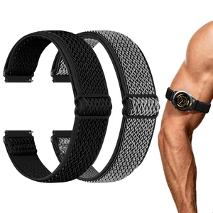2 Pack Elastic Ankle/Arm Watch Bands Compatible with Garmin Venu 4 45mm/Venu 3 45mm/Venu 2/Vivoactive 4, Garmin Forerunner 570 47mm/265/255/255 Music, 22mm Sport Nylon Replacement Strap for Samsung 2 Pack Elastic Ankle/Arm Watch Bands Compatible with Garmin Venu 4 45mm/Venu 3 45mm/Venu 2/Vivoactive 4, Garmin Forerunner 570 47mm/265/255/255 Music, 22mm Sport Nylon Replacement Strap for Samsung
